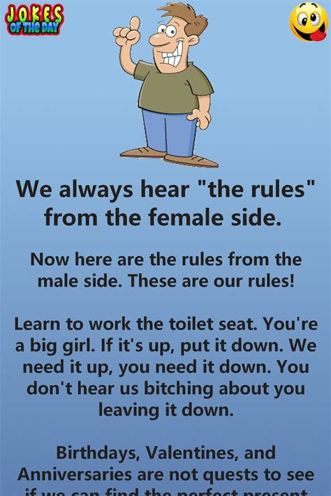 Humor The Rules From A Mans Perspective Funny Statements Very