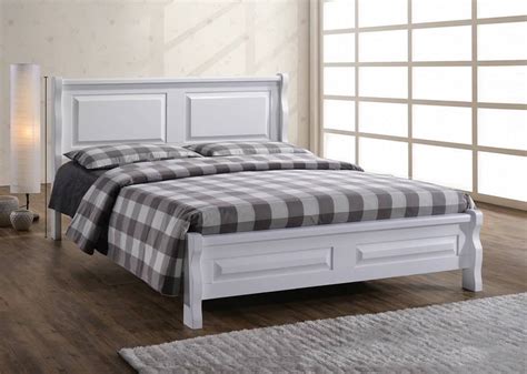 Victoria Full Solid Wood Queen Size Bed Frame White Furnituredirect
