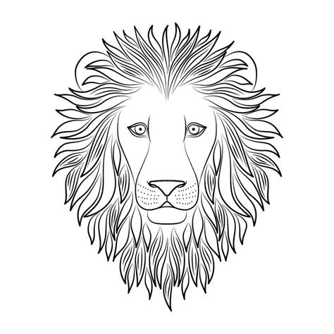 Template Of A Lion