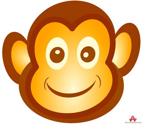 Monkey Face Icon Clipart Free Design Download Wikiclipart