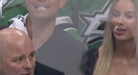 Incredibly Busty Woman Seated Behind Dallas Stars Bench Stole The Show