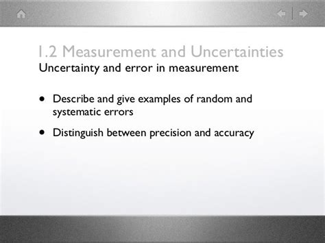 Measurement And Uncertainties