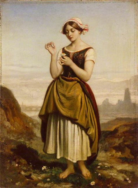 A French Peasant Girl By Dominique Papety Peasant Girl 18th Century