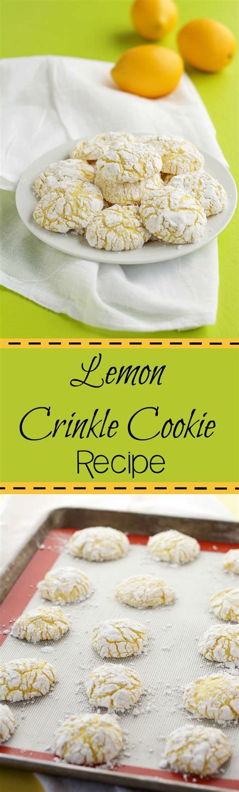 These easy lemony butter cookies gets their delicious crumbly texture from the use of confectioners sugar, and are topped with a sweet lemon glaze. Lemon Crinkle Cookies | Recipe | Lemon crinkle cookies ...