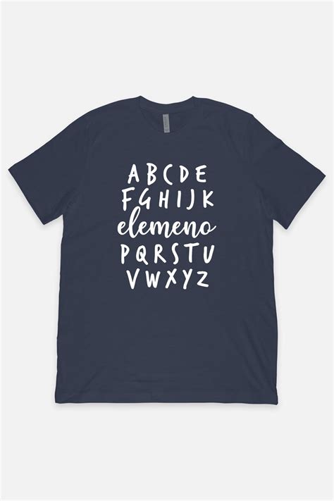 elemeno tshirt abc funny alphabet shirt ts for teachers etsy