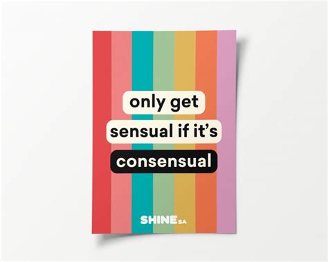 Consent Safer Sex Poster Shine Sa