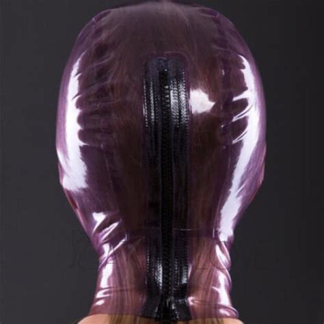 Latex Hood With Breath Control Hole For Play Suffocating Rubber Mask Club Wear Ebay