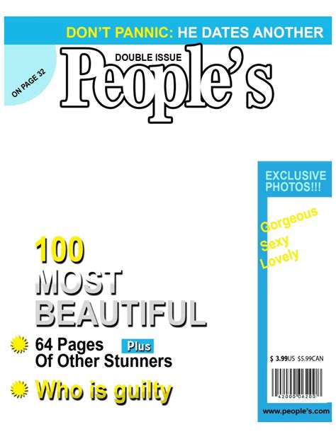 Magazine Cover Template Png