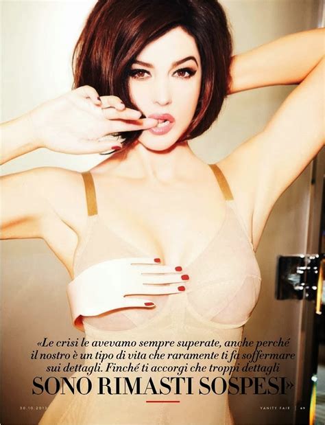 Monica Bellucci Vanity Fair Italy Magazine October 2013 Magazine Photoshoot Actress