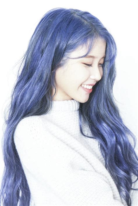 Iu Pics 🌼 On Twitter Kpop Hair Color Kpop Hair Hair Color Blue