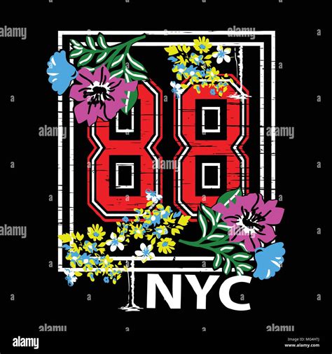New York Brooklyn Typography T Shirt Vector Stock Vector Image And Art
