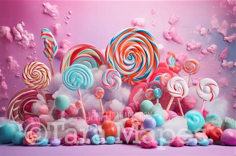 Candy Studio Digital Backdrop Candy Themed Digital Backdrop Sweets