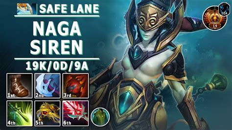 Naga Siren Safe Lane Carry D Pos Naga Play Dota Immortal Gameplay Youtube