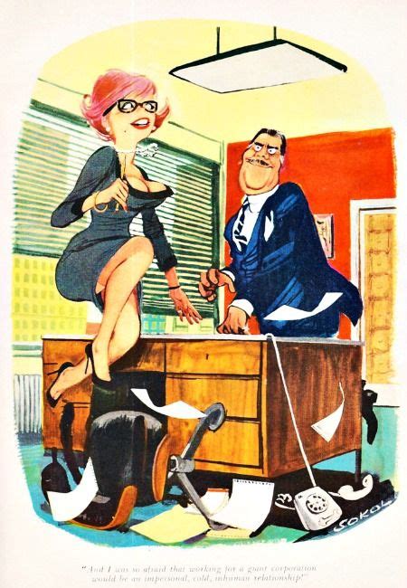 Vintage Cartoon Sexist Office Secretary Take A Letter