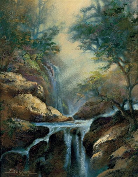 The Falls—waterfall Original Artwork In 2020 Beautiful Artwork