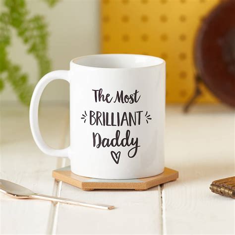 Personalised Brilliant Dad Mug By Sundays Daughter