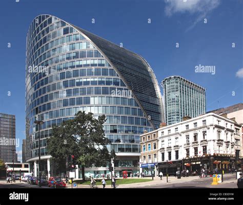 City Of London Uk Junction Of Moorgate And London Wall Showing Moor