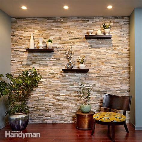 7 Chic Diy Stone And Faux Stone Accent Walls Shelterness