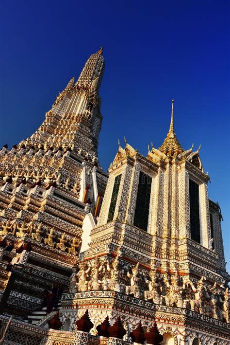 Wat Arun Ratchawararam A Buddhist Temple In Bangkok Thailand Stock