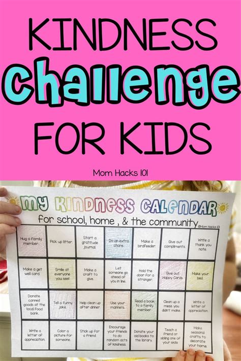 100 Acts Of Kindness For Kids To Do A Kindness Challenge Mom Hacks
