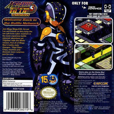 Game Mega Man Battle Network 3 Blue Version Game Boy