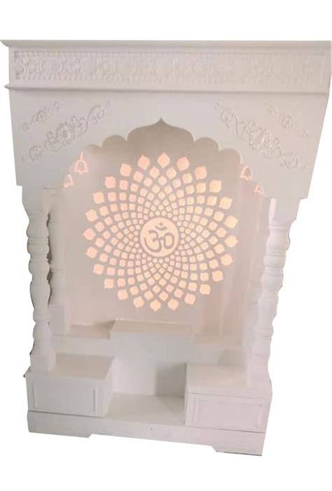 White Polished Indoor Carving Corian Mandir For Religious At Rs Square Feet In New Delhi