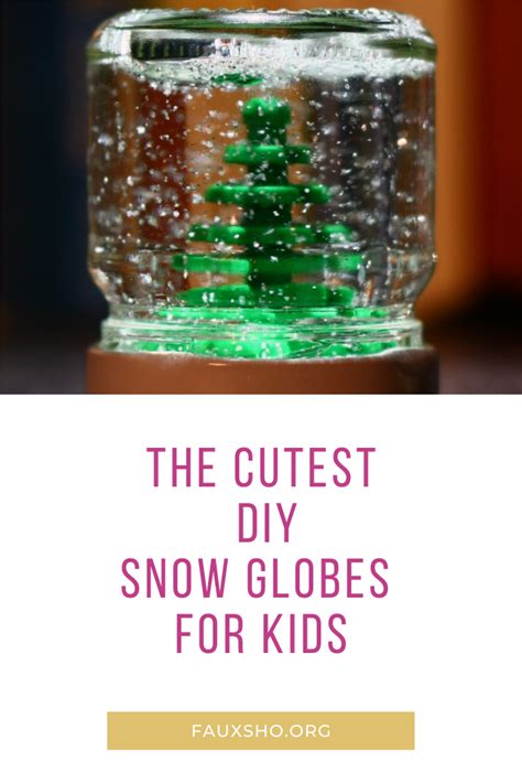 Diy Snow Globes For Kids Mason Jar Christmas