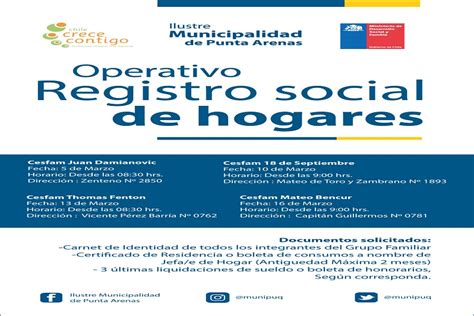 El registro social (rs) es una base de datos donde consta información social, económica y demográfica de los hogares ecuatorianos. REGISTRO SOCIAL DE HOGARES SE TRASLADA A LOS CESFAM DE LA ...
