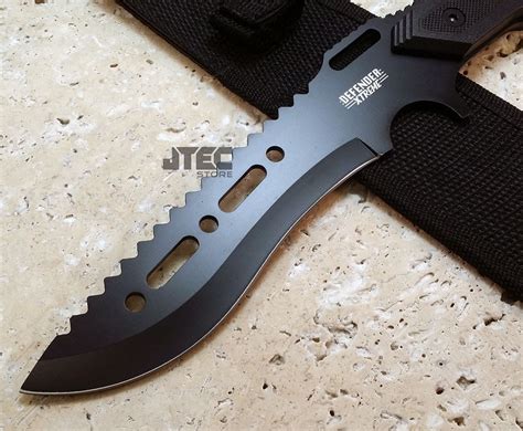 12 Tactical Combat Survival Rambo Full Tang Fixed Blade Knife Hunting