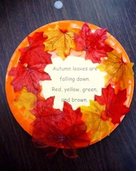 Easy Fall Crafts For Kids Diy Paper Plate Fall Wreath Project With