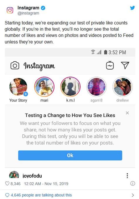隐藏点赞数：instagram 开始启动全球范围测试 软餐