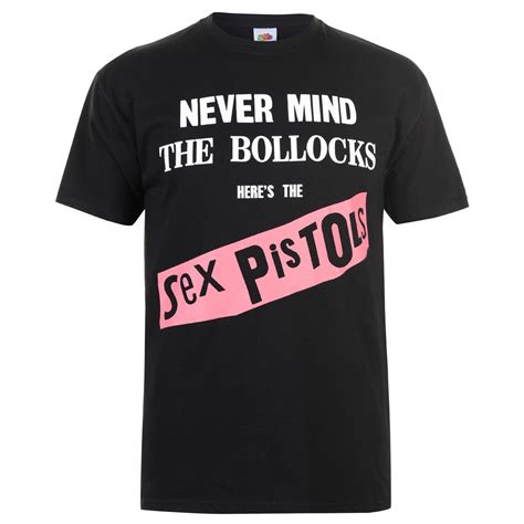 Official Sex Pistols T Shirt Black Never
