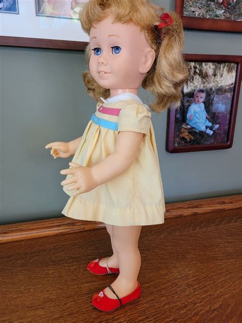Chatty Cathy Blonde Pigtail With Blue Decal Eyes Talks Ebay