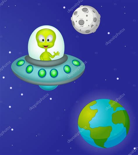 Funny Cartoon Alien Stock Illustration By ©tigatelu 53336151