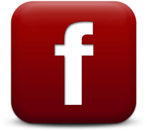 Download Hd Red Facebook Logo Transparent Transparent Png Image