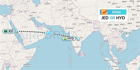 Ai966 Flight Status Air India Jeddah To Hyderabad Aic966
