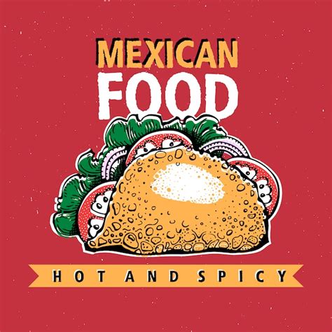 Taco Comida Mexicana Cozinha Mexicana Tradicional Vetor Premium
