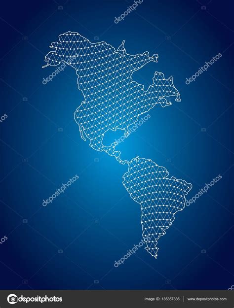 Latin America Map Stock Vector By ©yupiramos 135357336