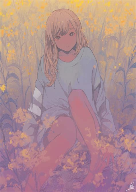 Anime Girl Yellow Hair Tumblr