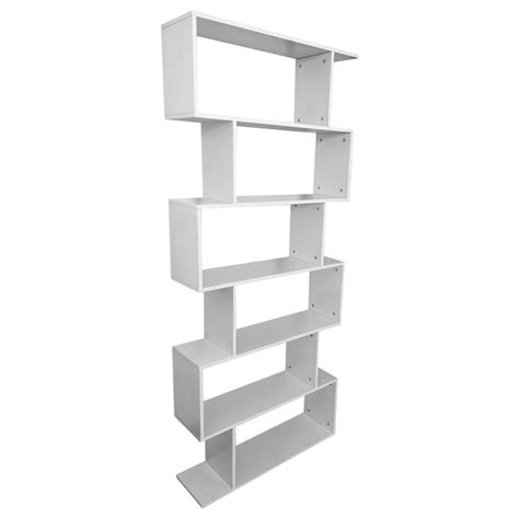 Buy 6 Tier Wooden Bookcase 192cm Tall Bookshelf Storage Unit Display Shelf Cabinet Room Divider