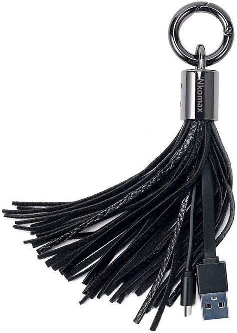 1 One Enjoy Tassel Key Chain Charging Cable Usb C To Usb A