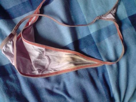 Used Pink And Orange Thong Quite Stained For Sale From Cardiff Wales