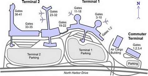Airport Terminal Maps San Diego San Francisco San Jose Seattle