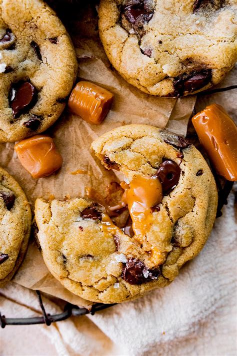 Salted Caramel Chocolate Chip Cookies Two Peas And Their Pod