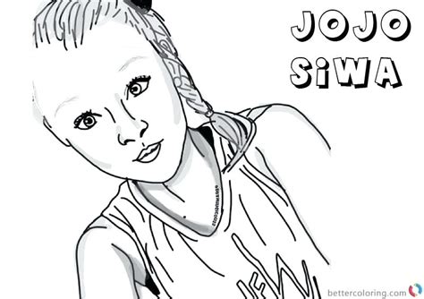 In case you don\'t find what you are looking for, use the top search bar to search again! Jojo Siwa Coloring Pages - Coloring Home