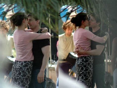 katie and tom kissing popsugar celebrity