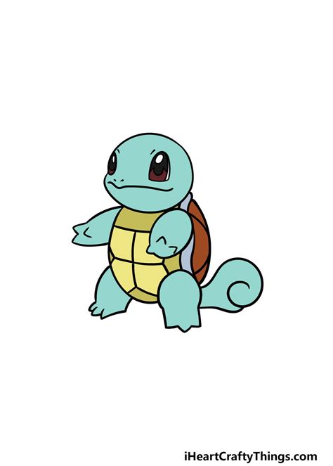 Squirtle Drawing How To Draw Squirtle Step By Step