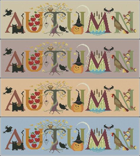 Autumn Cross Stitch Chart Pdf Xsd Downloadable Free