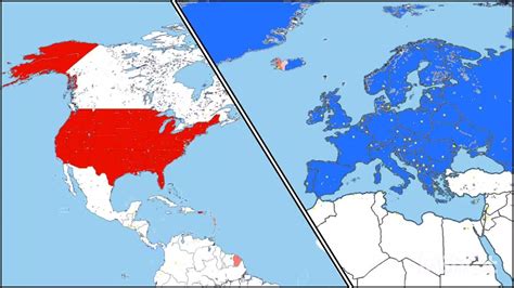Usa Vs Europe Mapping Youtube