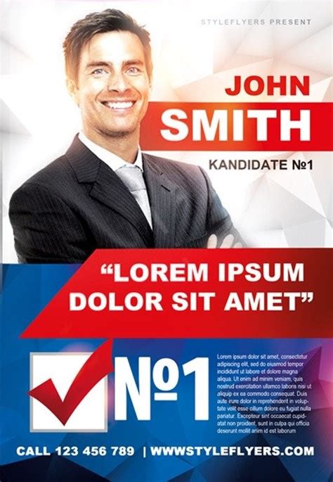 Political Candidate Flyer Template